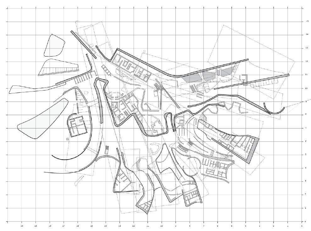 Spatial wall system drawing