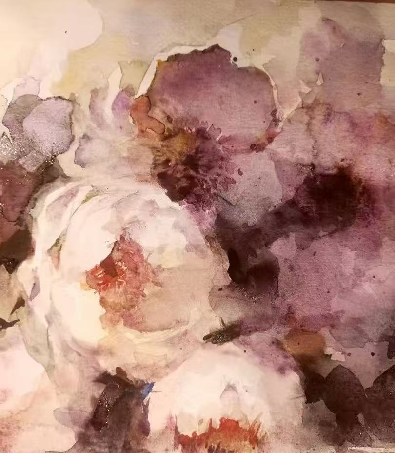 Peonies, Plum